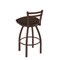 Holland Bar Stool Co 25" Low Back Swivel Counter Stool, Bronze Finish, Rein Coffee Seat 41125BZ025 - alternate 2